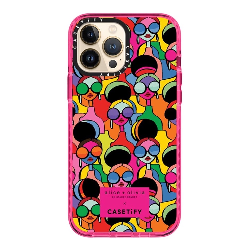 Casetify Alice+Olivia x CASETiFY Rainbow Stace Face Impact Case (Pre