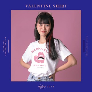 dotdotdot เสื้อยืดผู้หญิง ลาย Valentine(White)