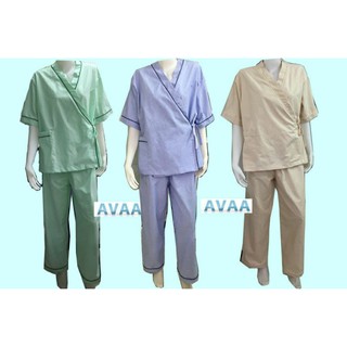 ภาพหน้าปกสินค้าชุดผู้ป่วย (เสื้อ-กางเกง) ,ชุดคนไข้ ผ้าฝ้าย ที่เกี่ยวข้อง