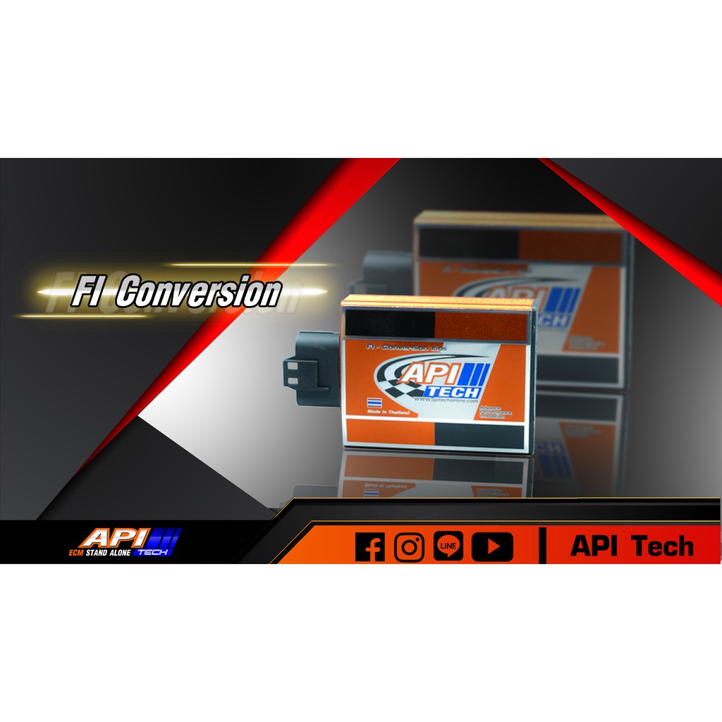 API Tech FI Conversion Kitset ชุดสาย/กล่องแปลงคาร์บูเป็นหัวฉีด รถ ...