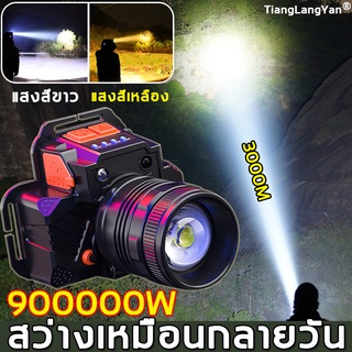 แสงสีเหลือง/แสงสีขาวTiangLangYan LEDไฟฉายคาดหัว กำลังสูง สามารถปรับโฟกัสได สว่างขึ้น10 เท่า,ไฟฉายคาดหัวแท้,ไฟฉายแรงสูง