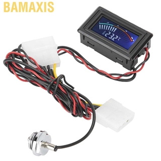 Bamaxis เครื่องวัดอุณหภูมิน้ํา Pc G1 / 4 Thread Digital Display Meter สําหรับแล็ปท็อป