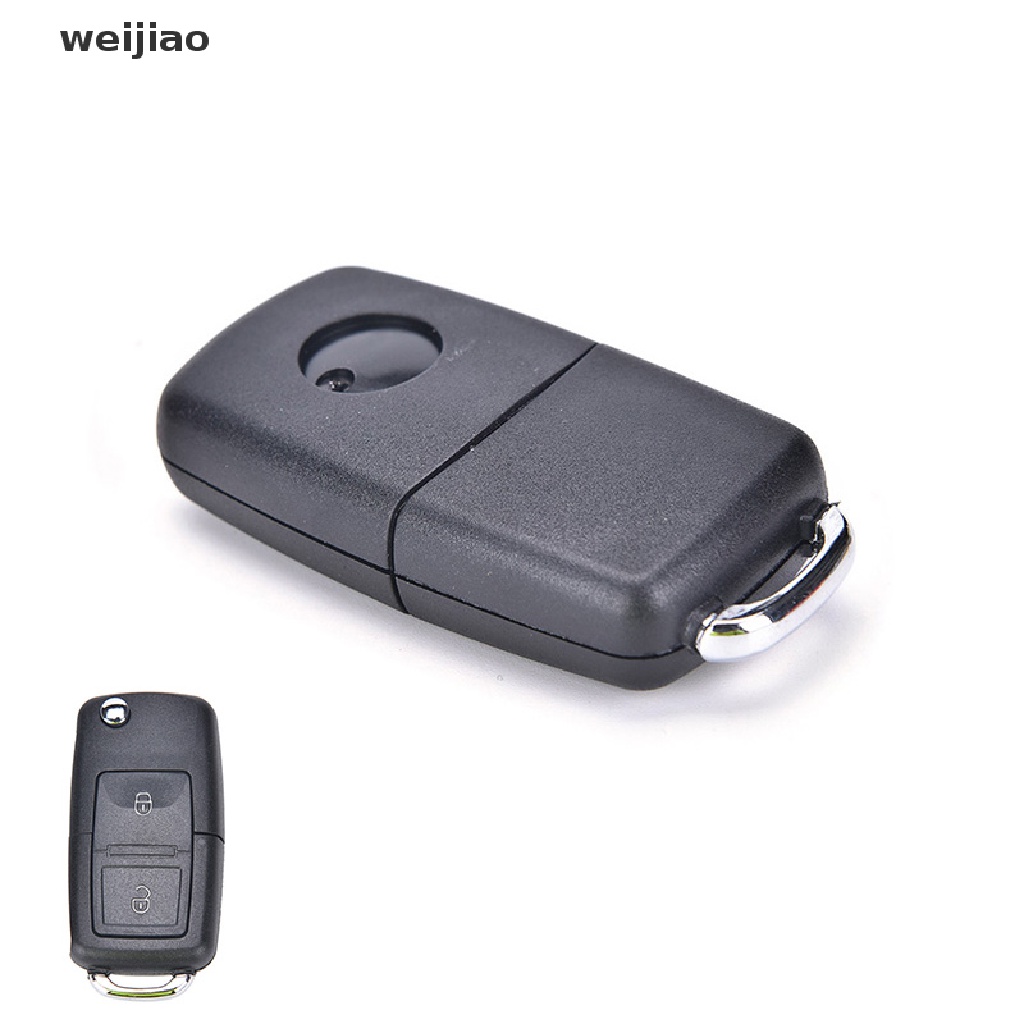 ภาพหน้าปกสินค้าwei 2 Button Folding Remote Key Shell Fob For VW VOLKSWAGEN MK4 GOLF Without Blade ie