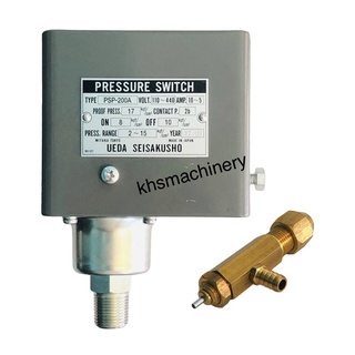 ภาพขนาดย่อของภาพหน้าปกสินค้าสวิทซ์ออโต้ปั้มลม เพรสเชอร์สวิทซ์ pressure switch UEDA PSP-200A ของแท้100% จากร้าน khs_machinery บน Shopee ภาพที่ 5