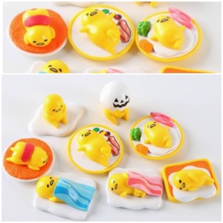 Set โมเดลไข่ขี้เกียจ  ขนาด 5 cm  ราคาSet ละ 320 บาทไม่รวมส่ง