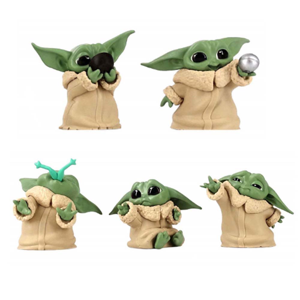 ภาพสินค้าMocho ตุ๊กตาฟิกเกอร์ The Mandalorian Baby Yoda 6 ชิ้น /ชุด จากร้าน mocho.th บน Shopee ภาพที่ 7