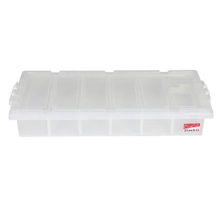 กล่องเก็บของ ฝาล็อค STACKO 27 ลิตร 51141 สีขาว