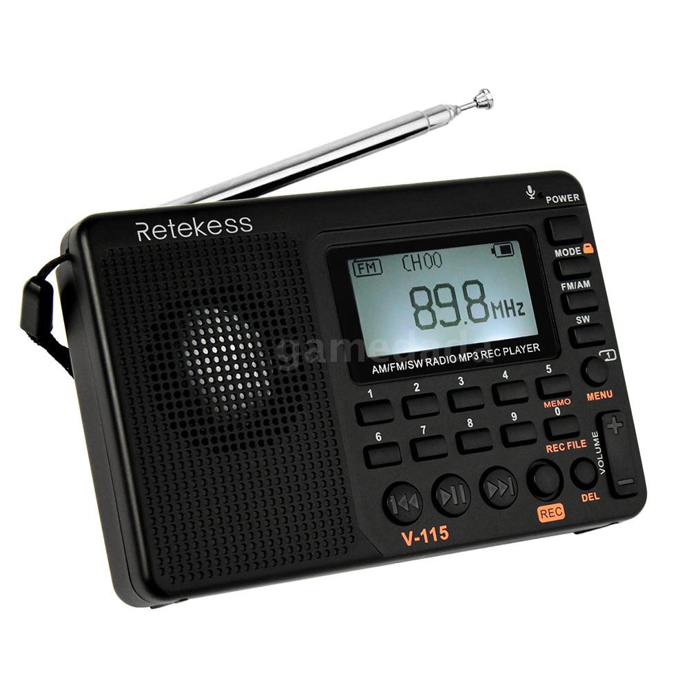 ภาพหน้าปกสินค้าRetekess V-115 เครื่องเล่นวิทยุ FM/AM/SW