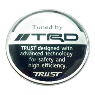 ราคาต่อ 2 ดวง สติกเกอร์ TRD Racing ทีอาร์ดี สติกเกอร์เรซิน sticker rasin ขนาด 40 มิล