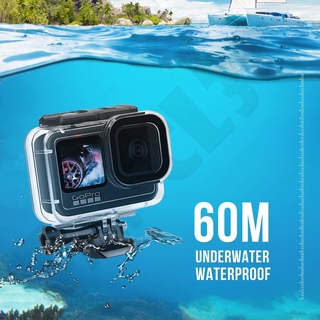 ภาพขนาดย่อของภาพหน้าปกสินค้าSHOOT เคสกันน้ำใต้น้ำ 60M สำหรับ GoPro 10 Gopro 9 กล้องดำดำน้ำฝาครอบป้องกันดำน้ำสำหรับอุปกรณ์เสริม Go Pro 10 Accessories จากร้าน fanke.th บน Shopee ภาพที่ 1