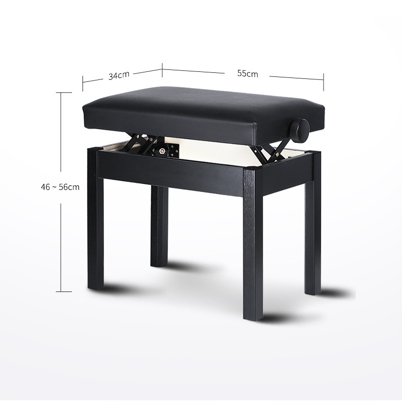 ส่งทุกวัน-เก้าอี้เปียโน-เก้าอี้เปียโนปรับระดับได้-เบาะหนัง-เก้าอี้คีบอร์ด