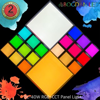 LED Panel-Light RGB+CCT 40W แผ่นไฟแอลอีดีประดับเพดานสามารถปรับสีได้ด้วยรีโมทคอนโทรลมากกว่า 16 ล้านสี