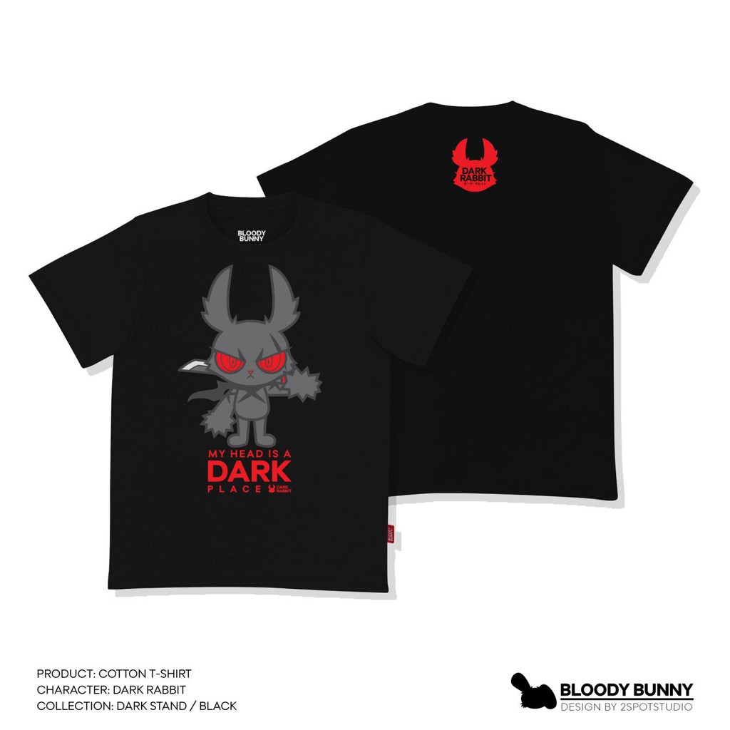 เสื้อยืด-t-shirt-ลาย-dark-rabbit-dark-stand