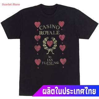 Scarlet Store เสื้อยืดยอดนิยม Out Of Print Mens Casino Royale T-Shirt Popular T-shirts