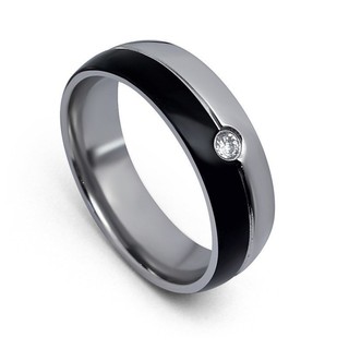 555jewelry แหวน รุ่น LS1423  (สี Steel/black)[R18]