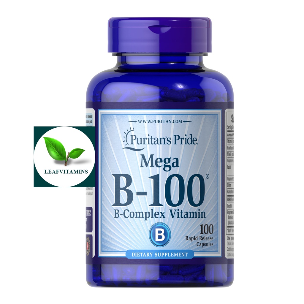 Puritan's Pride Vitamin B-100 Complex / 100 Capsules | Shopee Thailand