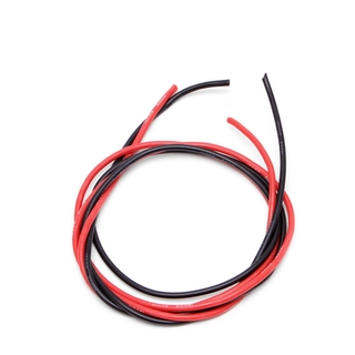 DIYMORE 14 Awg สายเคเบิลทองแดงชนิดซิลิโคนยืดหยุ่น  สําหรับ Rc สีด ํา 1 เมตร + สีแดง 1m