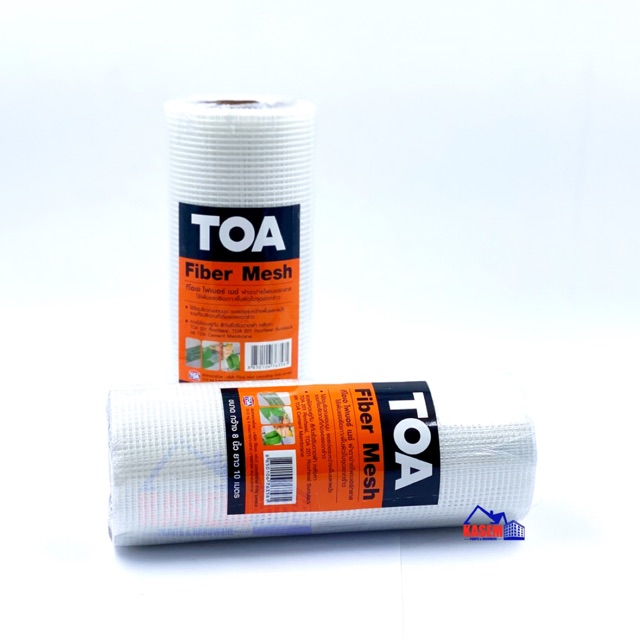 TOA ทีโอเอ ไฟเบอร์ เมช์ ผ้าตาข่ายไฟเบอร์กลาส Fiber Mesh (ราคาต่อ1ม้วน ...