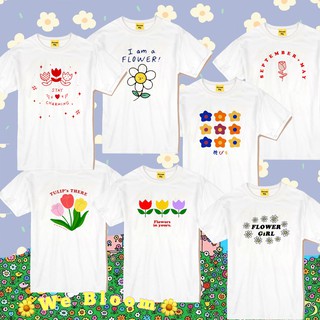 Live310# เสื้อขาว “บลูม” S-XXL อก 32-50 สไตล์เกาหลี Dream Big Tshirt โอเวอร์ไซน์ สาวอวบใส่ได้ สีขาว คอกลม เเฟชั่น