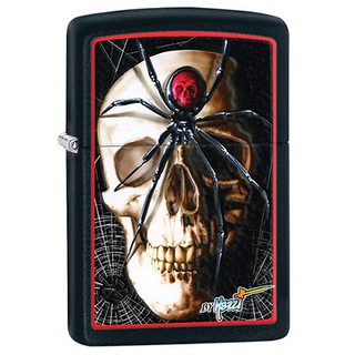 ไฟแช็ค Zippo Classic Mazzi Skull Black Matte (28627)