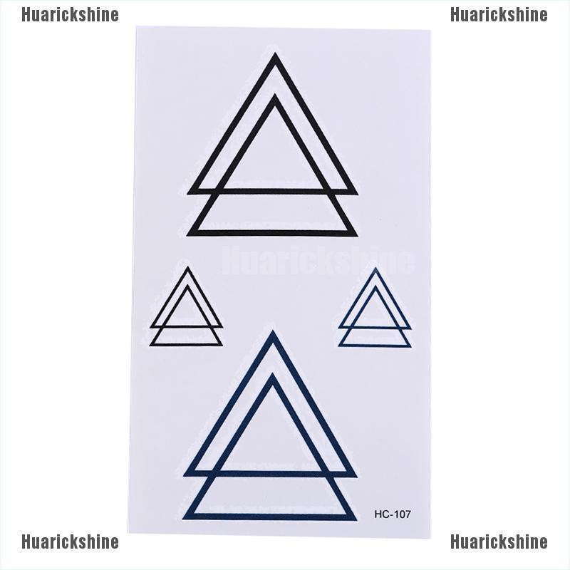 ภาพสินค้าHuarickshine Details about New Design Geometry Tattoo Removable Waterproof Stickers DIY Body Art Tatoo จากร้าน huarickshine.th บน Shopee ภาพที่ 3