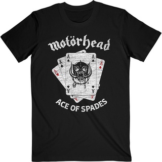เสื้อผ้าผชเสื้อยืด พิมพ์ลาย Motorhead Pig Aces แฟชั่นสําหรับชาย และหญิงS-5XL