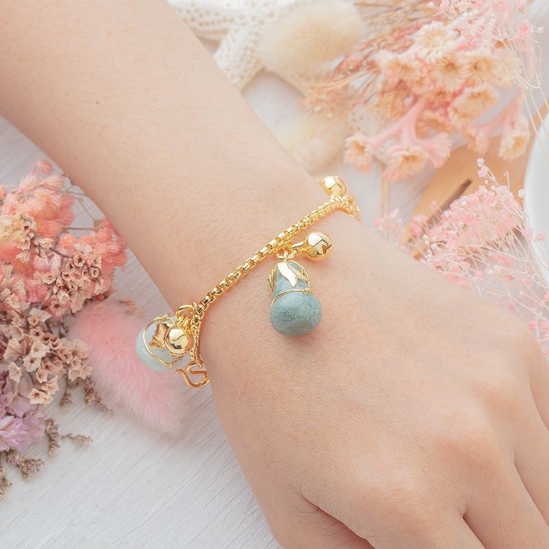 พร้อมส่ง-สร้อยข้อมืออิตาลี18k-สร้อยข้อมือสีทอง18k-สร้อยข้อมือเกาหลีทอง24k-สร้อยข้อมือ