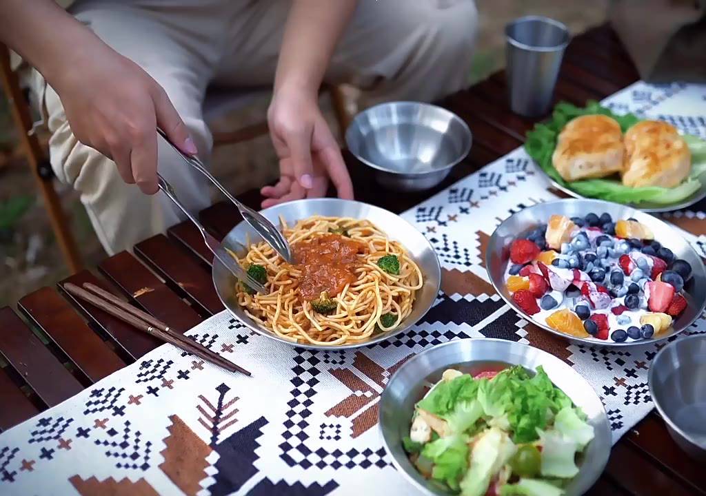 คลิปหนีบบาร์บีคิว-สเตนเลส-แหนบปิกนิก-แบบพกพา-ที่คีบอาหารบุฟเฟ่ต์-บาร์บีคิว-คลิปสเต็ก-เครื่องมืออบ-เครื่องมือทำบาร์บีคิว-แบบยาว-คลิปทําอาหารกันลื่น