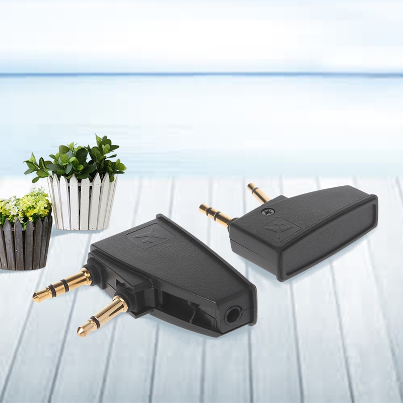 WU Airline Adapter Dual 3.5mm Male to 3.5mm AUX Plug for QC45 QC35 QC3 ...
