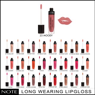 NOTE COSMETICS LONG WEARING LIPGLOSS 23 MOODY