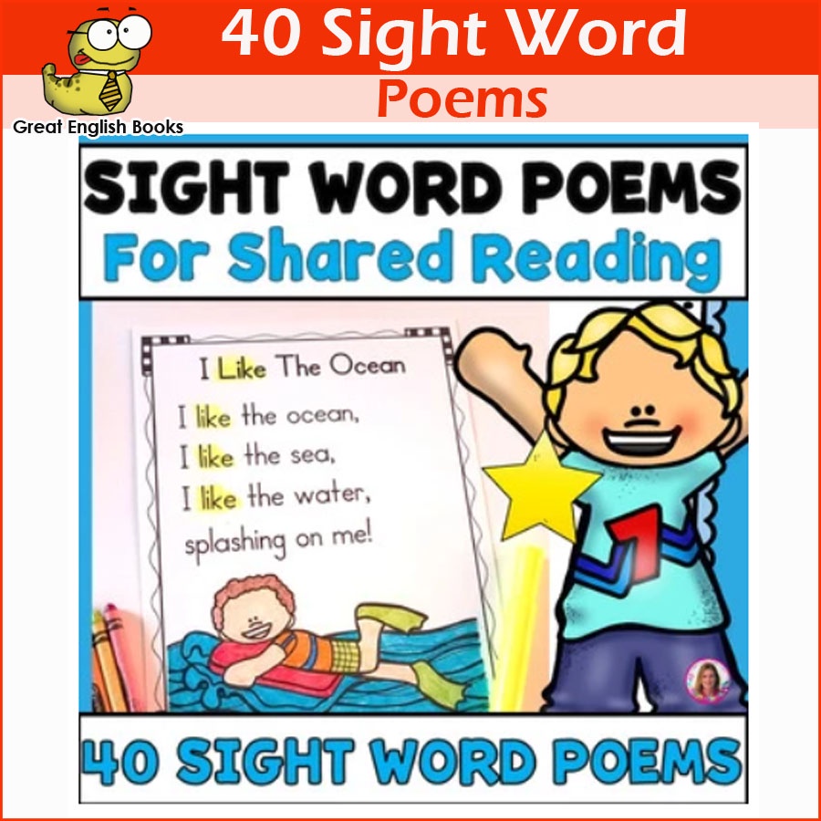 พร้อมส่ง-worksheet-หัดอ่านภาษาอังกฤษ-สำหรับเด็ก-สำหรับผู้เริ่มต้น-sight-words-poems-ชุดละ-1-เล่ม-40-บทความ