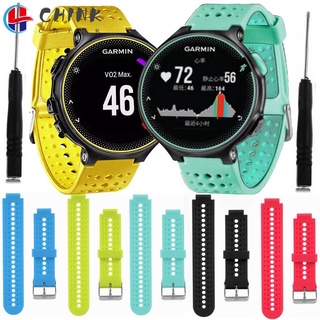 ภาพหน้าปกสินค้าCHINK Silicone Watch Band Strap for Garmin Forerunner 220 230 235 620 630 735 Watch ที่เกี่ยวข้อง