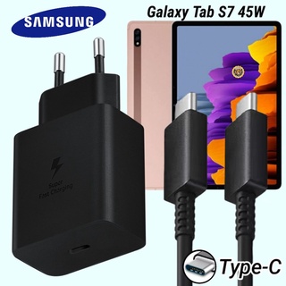 ที่ชาร์จ Samsung 45W Type-C EU ซัมซุง Galaxy Tab S7 FE หัวชาร์จ Usb-C Adaptive Fast Charging สายชาร์จ ชาร์จด่วน เร็ว ไว