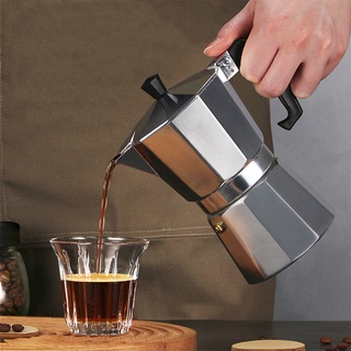 หม้อต้มกาแฟ กาต้มกาแฟ แบบแรงดัน เครื่องชงกาแฟ กาต้มกาแฟสด มอคค่าพอท เครื่องทำกาแฟ Moka Pot ma.cherie77
