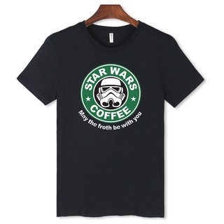 ราคาAlimoo เสื้อยืดผ้าฝ้ายฮิปฮอปพิมพ์ Star War ออกแบบสำหรับผู้ชาย ส่วน100 บาท โค้ด ขนาดใหญ่ XXS-4XLS-3XL