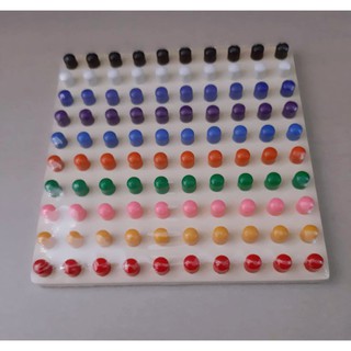 0427 กระดานหมุด ปักหมุด 100 เม็ด10สี pegboard ของเล่น,สื่อการสอน,พร้อมส่ง