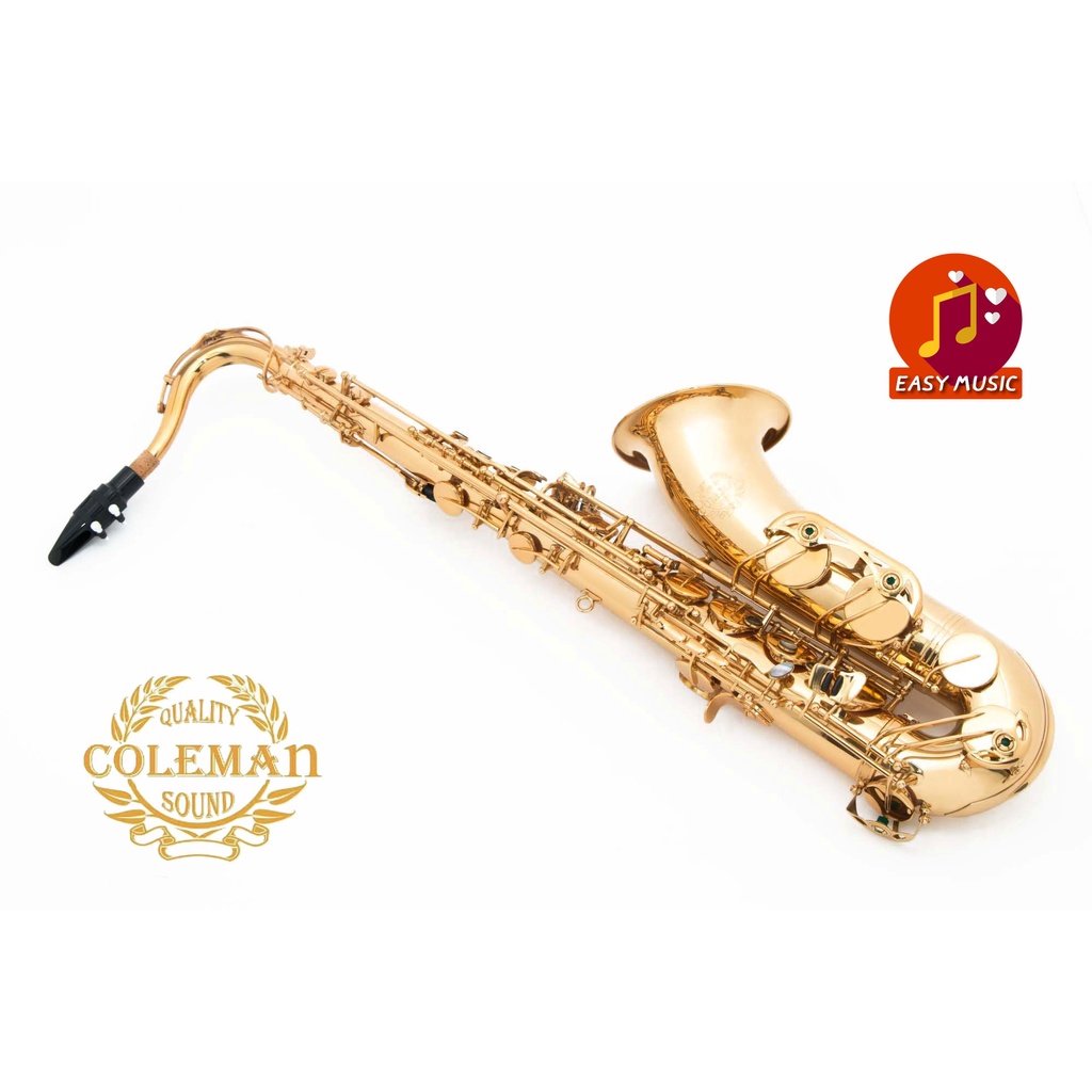 แซกโซโฟน-saxophone-tenor-coleman-cl-330t-gold-lacquered