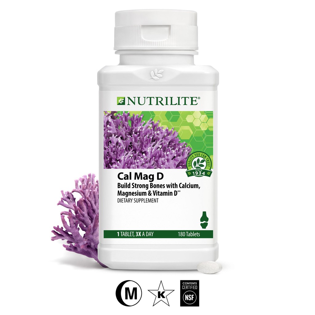Amway Cal Mag D Plus (180เม็ด) แคลเซียม | Shopee Thailand