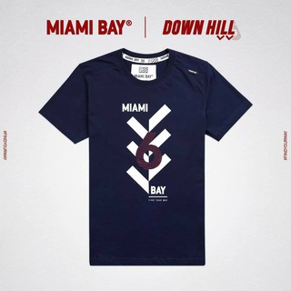 Miami Bay เสื้อยืดชาย รุ่น Downhill สีกรม