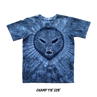 เสื้อยืดมัดย้อม ลายหน้าเอเลี่ยน Alien Face Tie Dye T-shirt unisex