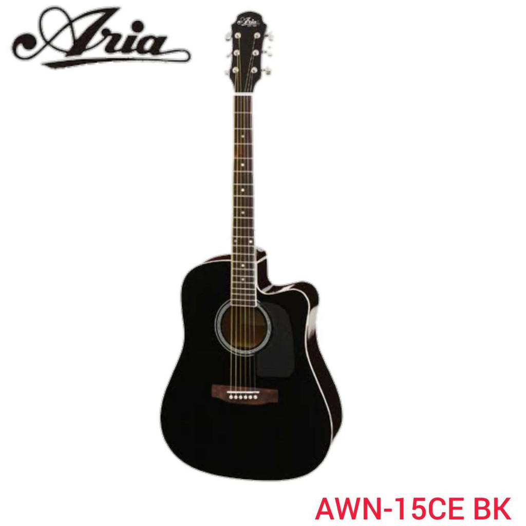 aria-awn-15ce-กีตาร์โปร่งไฟฟ้า-ยี่ห้อ-เอเรีย-งานสวย-เสียงดี-ราคาโดน