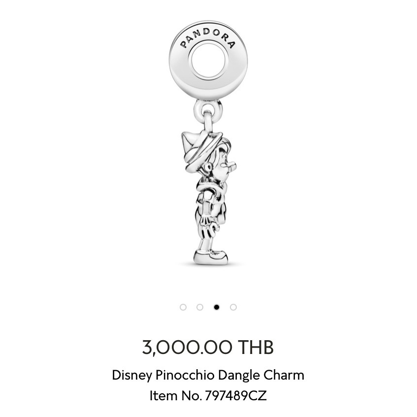 New Pandora Disney Pinocchio Dangle Charm Shopee Thailand