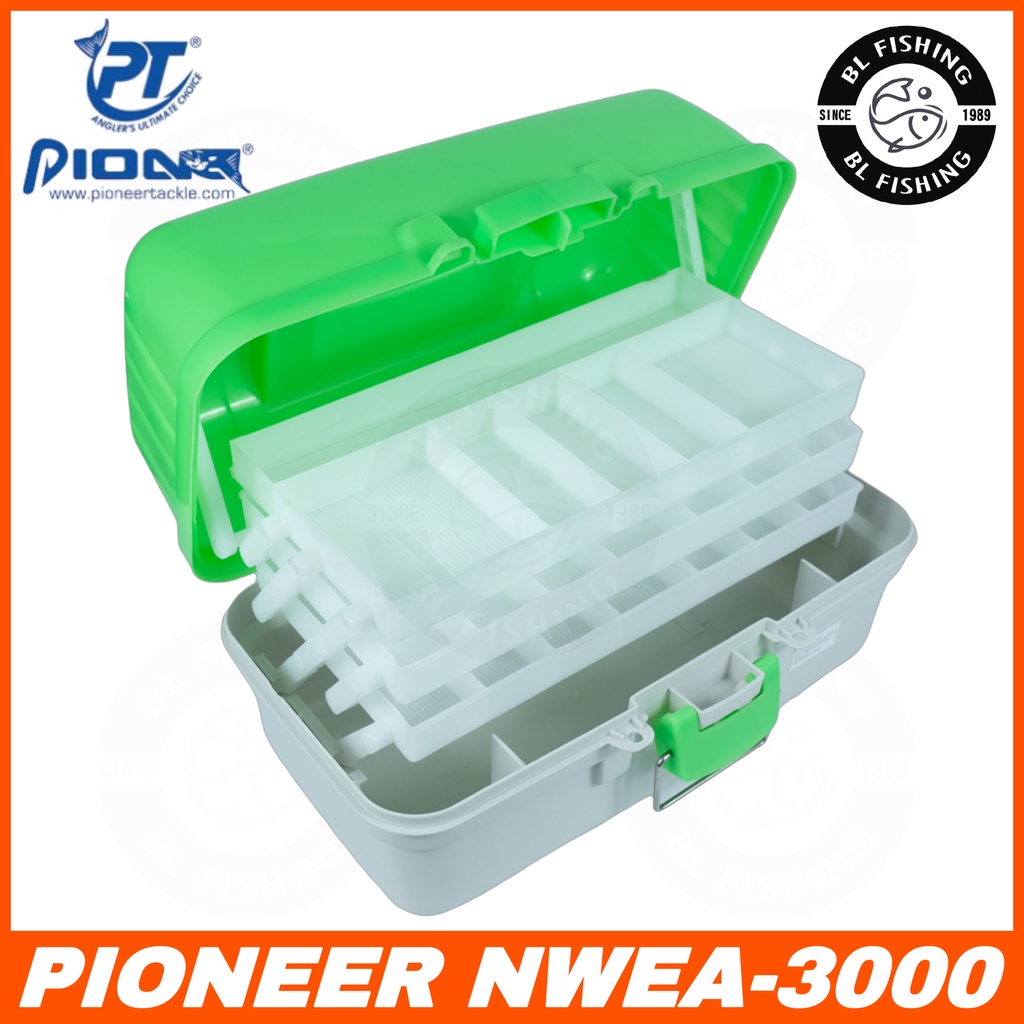 กล่องอุปกรณ์ตกปลา-3-ชั้น-pioneer-weekend-tackle-box-กล่องตกปลา-กล่องใส่อุปกรณ์ตกปลา