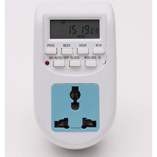 Digital Timer โปรแกรมตั้งเวลา เปิด-ปิด อัตโนมัติ (AC) เครื่องตั้งเวลา Timer Relay แบบปลั๊ก