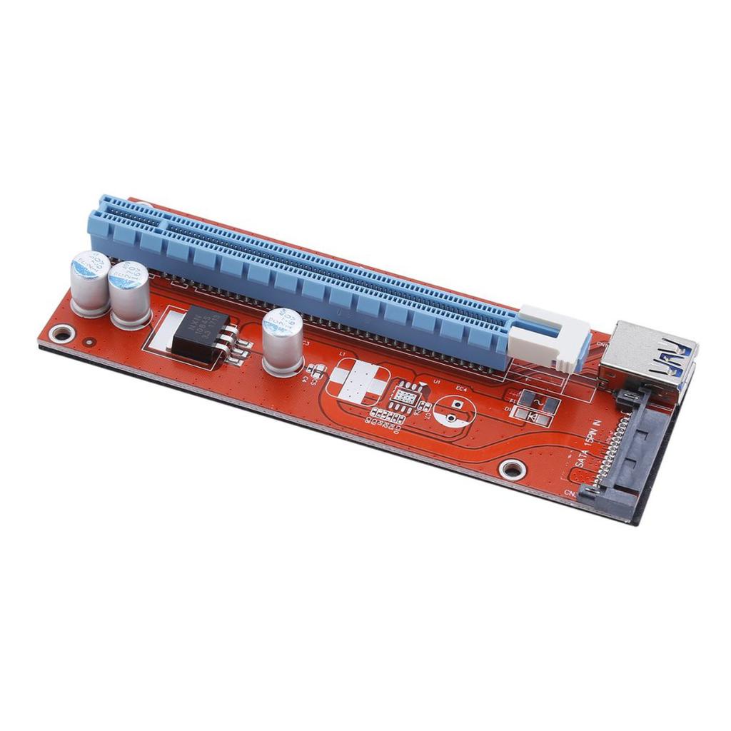 การ์ดไรเซอร์ BTC 15 Pin PCI-E Express 1x เป็น 16x แบบพกพา 6 ชุด ...
