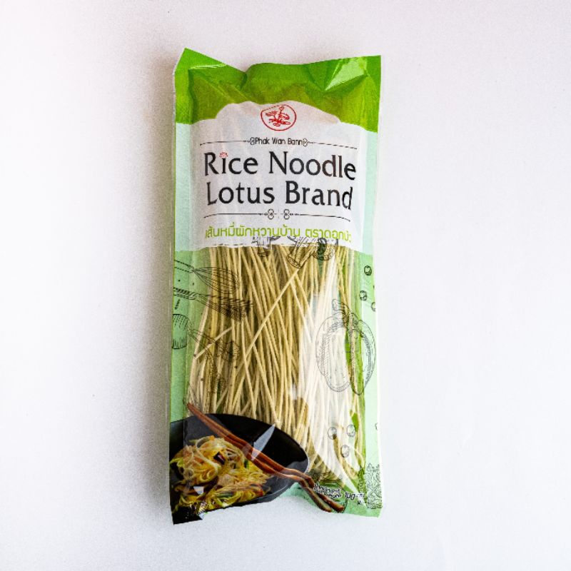 เส้นหมี่ผักหวานบ้าน-ตราดอกบัว-rice-noodle-phak-wan-bann-lotus-brand