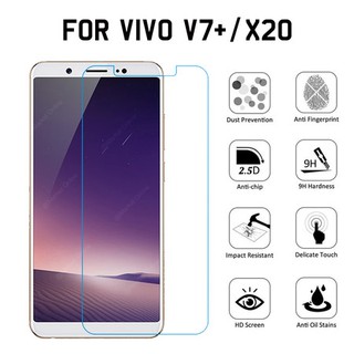 ฟิล์มกระจกนิรภัยใส (TEMPERED GLASS) Vivo V7+/X20