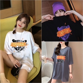 เสื้อยืด Oversize ผ้าCotton 100% แฟชั่นสไตล์เกาหลี T-Shirt โอเวอร์ไซส์ สกรีนลายสวยงาม พร้อมส่ง