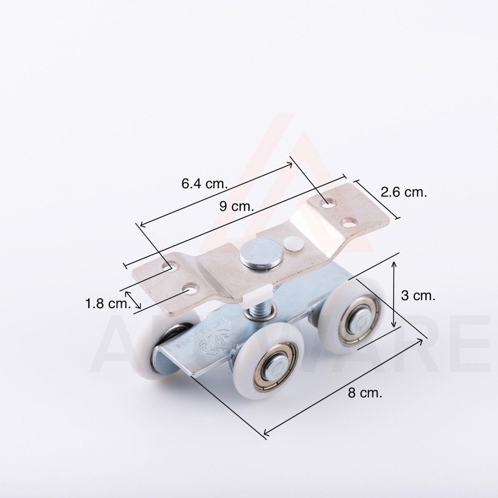 สี่ล้อรางแขวน-go-1-6นิ้ว-ล้อบานเลื่อน-ล้อ-ลูกล้อ-ล้ออลูมิเนียม-อุปกรณ์ล้อ-บานรางแขวน-รางแขวน-บานเลื่อน-aluware-aw043