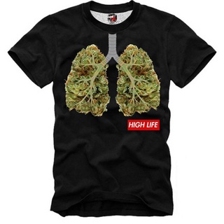 เสื้อยืดโอเวอร์ไซส์ใหม่ Gildan - เสื้อยืดลําลอง แขนสั้น พิมพ์ลาย Cannabis Hash Lungs Drugs Weed Bong Sativa 3894Dtg ของข